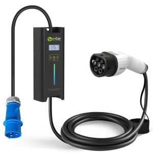 Zencar Model A 🇨🇳 շարժական լիցքավորիչ | ~ 3.5 / ~ 7 կՎտ | 220 Վ | 16 / 32 Ա | 1 ֆազ | 5մ մալուխ | Schuko /CEE Blue | Type 1 / Type 2 / GB/T | Timer